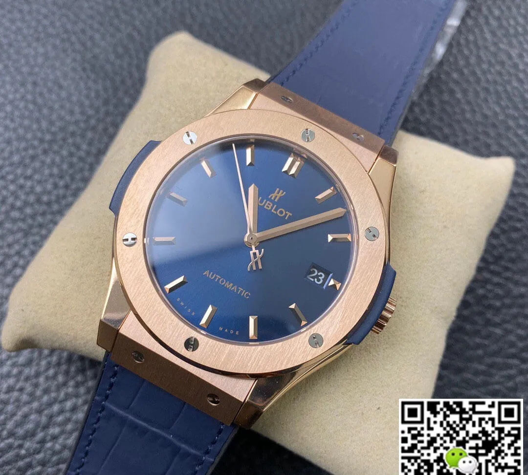 Hublot Classic Fusion 542.OX.7180.LR 42MM WWF Factory 1:1 Best Edition Replica Watch Blue Strap